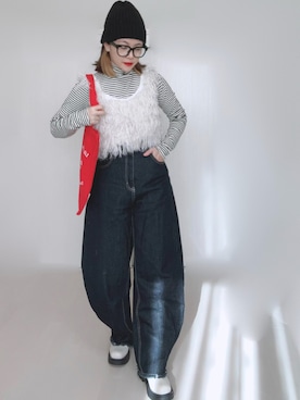 「BAYBLO（ベイブロ）のアイテム」を使った、Ⓜ︎さん（レディース・152cm）の冬コーディネート