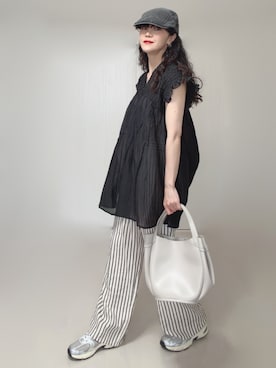 「SHEENA（シーナ）のアイテム」を使った、Ⓜ︎さん（レディース・152cm）の夏コーディネート
