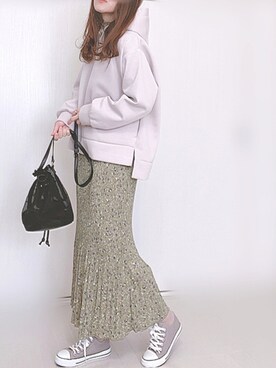 「AmbreNeige」｜「アイテム（ワンピース/ドレス）」を使った、Ⓜ︎さん（レディース・152cm）の秋コーディネート