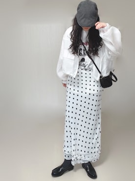 「moment+（モーメントプラス）のアイテム」を使った、Ⓜ︎さん（レディース・152cm）の春コーディネート