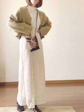 「sakishimatokyo（サキシマトーキョー）のアイテム（Tシャツ/カットソー）」を使った、Ⓜ︎さん（レディース・152cm）の秋コーディネート