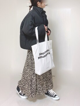 「Traditional Weatherwear」｜「アイテム（ダウンジャケット/コート）」を使った、Ⓜ︎さん（レディース・152cm）の冬コーディネート