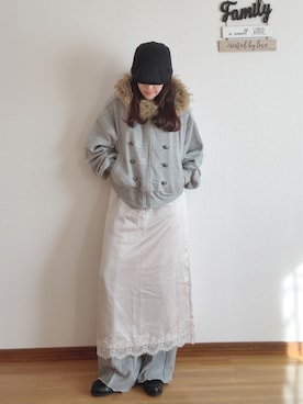 「GeeRA（ジーラ）のアイテム」を使った、Ⓜ︎さん（レディース・152cm）の秋コーディネート
