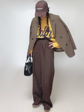 「Ada.（エイダ）のアイテム」を使った、Ⓜ︎さん（レディース・152cm）の冬コーディネート