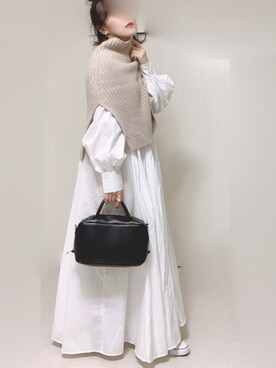 「RODE SKO」｜「アイテム（シャツワンピース）」を使った、Ⓜ︎さん（レディース・152cm）の冬コーディネート