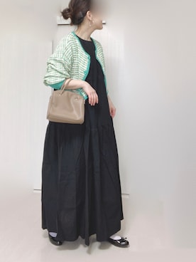 「sakishimatokyo（サキシマトーキョー）のアイテム（ワンピース/ドレス）」を使った、Ⓜ︎さん（レディース・152cm）の春コーディネート