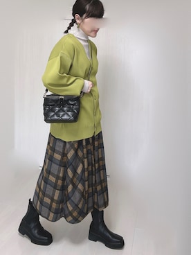 「サイドゴアブーツ」｜Ⓜ︎さん（レディース・152cm）の冬コーディネート