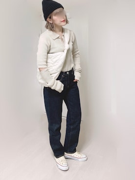 「zozoデニム」｜Ⓜ︎さん（レディース・152cm）の秋コーディネート