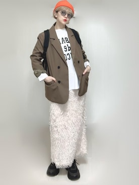 「Ada.（エイダ）のアイテム（ジャケット/アウター）」を使った、Ⓜ︎さん（レディース・152cm）の春コーディネート