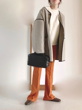 「tiptop（ティップトップ）のアイテム（その他アウター）」を使った、Ⓜ︎さん（レディース・152cm）の冬コーディネート