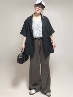 「tiptop（ティップトップ）のアイテム」を使った、Ⓜ︎さん（レディース・152cm）の夏コーディネート