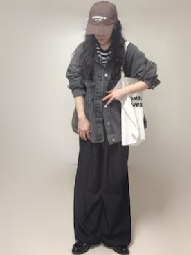 「tiptop（ティップトップ）のアイテム（パンツ）」を使った、Ⓜ︎さん（レディース・152cm）の春コーディネート