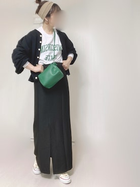 「INASTUDIOS（イーナストゥディオス）のアイテム」を使った、Ⓜ︎さん（レディース・152cm）の夏コーディネート