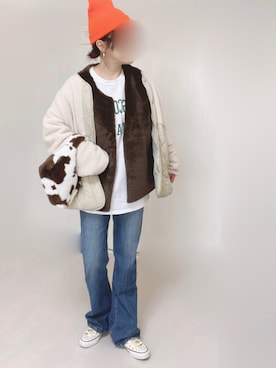 「Alite cloth（アリーテクロス）のアイテム」を使った、Ⓜ︎さん（レディース・152cm）の秋コーディネート