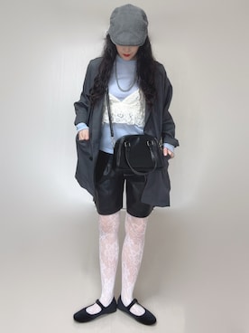 「SVEC（シュベック）のアイテム（シューズ）」を使った、Ⓜ︎さん（レディース・152cm）の春コーディネート