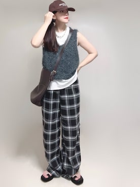「アイテム（ベスト）」を使った、Ⓜ︎さん（レディース・152cm）の夏コーディネート
