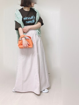 「H.Warren（エイチウォーレン）のアイテム」を使った、Ⓜ︎さん（レディース・152cm）の夏コーディネート