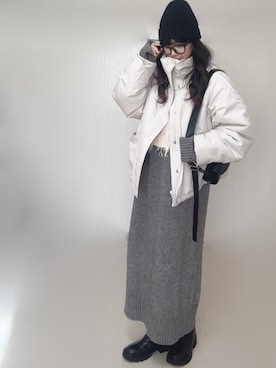 「アイテム（ジャケット/アウター）」を使った、Ⓜ︎さん（レディース・152cm）の冬コーディネート