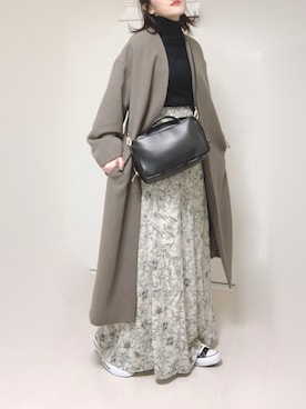 「crie conforto（クリーコンフォルト）のアイテム（ジャケット/アウター）」を使った、Ⓜ︎さん（レディース・152cm）の冬コーディネート