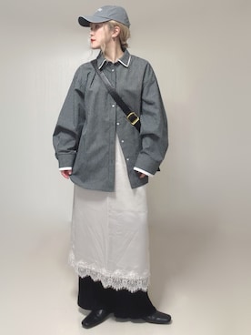 「select MOCA（セレクトモカ）のアイテム」を使った、Ⓜ︎さん（レディース・152cm）の夏コーディネート