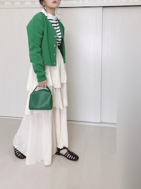 「INASTUDIOS（イーナストゥディオス）のアイテム」を使った、Ⓜ︎さん（レディース・152cm）の春コーディネート