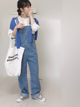 「Traditional Weatherwear」｜「アイテム（オールインワン・サロペット）」を使った、Ⓜ︎さん（レディース・152cm）の春コーディネート