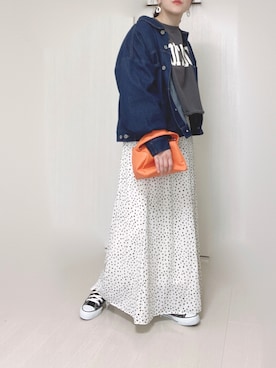 「H.Warren（エイチウォーレン）のアイテム」を使った、Ⓜ︎さん（レディース・152cm）の春コーディネート