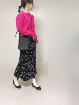 「notch.」｜「アイテム（バレエシューズ）」を使った、Ⓜ︎さん（レディース・152cm）の春コーディネート