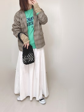 「Chillfar（チルファー）のアイテム（ジャケット/アウター）」を使った、Ⓜ︎さん（レディース・152cm）の秋コーディネート