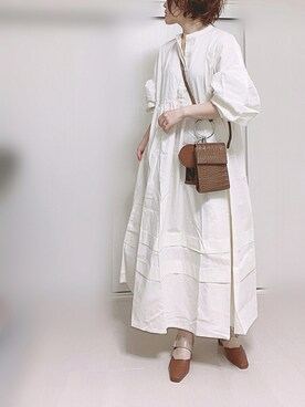 「crie conforto」｜「アイテム（ワンピース/ドレス）」を使った、Ⓜ︎さん（レディース・152cm）の夏コーディネート