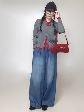 「CIAOPANIC TYPY（チャオパニックティピー）のアイテム（パンツ）」を使った、Ⓜ︎さん（レディース・152cm）の春コーディネート