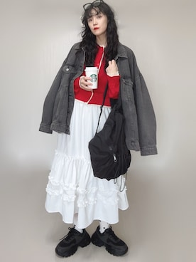 「WEGO（ウィゴー）のアイテム」を使った、Ⓜ︎さん（レディース・152cm）の春コーディネート