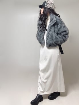 「アイテム（ブーツ）」を使った、Ⓜ︎さん（レディース・152cm）の秋コーディネート