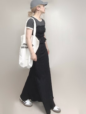「アイテム（ワンピース/ドレス）」を使った、Ⓜ︎さん（レディース・152cm）の夏コーディネート
