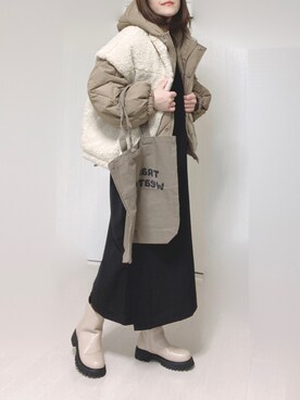 「Ciena」｜「アイテム（ジャケット/アウター）」を使った、Ⓜ︎さん（レディース・152cm）の冬コーディネート