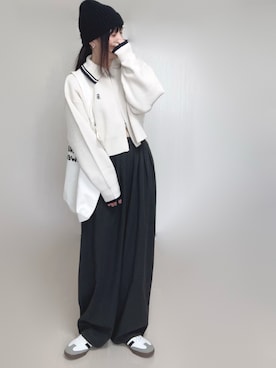 「アイテム（トートバッグ）」を使った、Ⓜ︎さん（レディース・152cm）の秋コーディネート