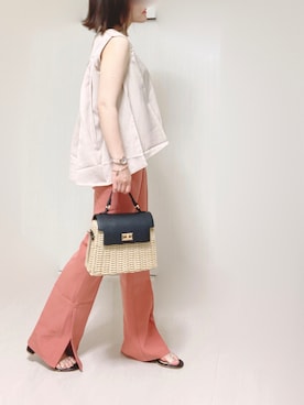 「FOSSIL（フォッシル）のアイテム（アクセサリー）」を使った、Ⓜ︎さん（レディース・152cm）の夏コーディネート