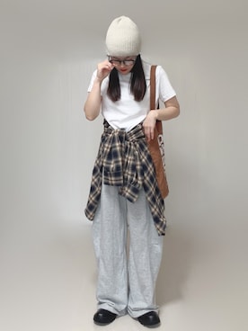 「LAKOLE（ラコレ）のアイテム」を使った、Ⓜ︎さん（レディース・152cm）の秋コーディネート