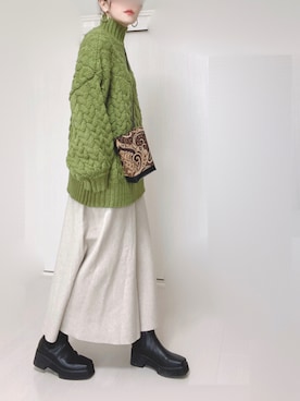 Ⓜ︎さん(レディース・152cm)の冬コーディネート