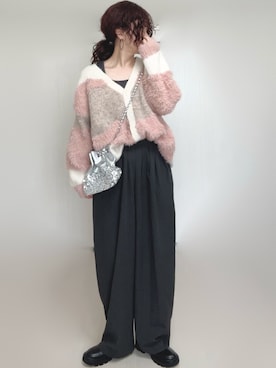 「アイテム（カーディガン/ボレロ）」を使った、Ⓜ︎さん（レディース・152cm）の秋コーディネート