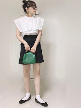 「INASTUDIOS（イーナストゥディオス）のアイテム」を使った、Ⓜ︎さん（レディース・152cm）の夏コーディネート