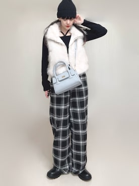 「アイテム（ベスト）」を使った、Ⓜ︎さん（レディース・152cm）の秋コーディネート