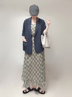 「アイテム（その他アウター）」を使った、Ⓜ︎さん（レディース・152cm）の夏コーディネート