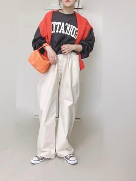 「H.Warren（エイチウォーレン）のアイテム」を使った、Ⓜ︎さん（レディース・152cm）の春コーディネート