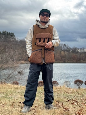 「アイテム（パーカー）」を使った、Yudaiさん（メンズ・182cm・30代）の冬コーディネート