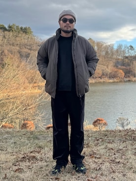 「アイテム（帽子）」を使った、Yudaiさん（メンズ・182cm）の冬コーディネート