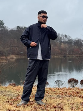 「アイテム（ブルゾン）」を使った、Yudaiさん（メンズ・182cm・30代）の冬コーディネート