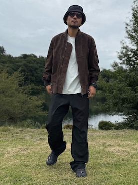 「EKAL（エカル）のアイテム」を使った、Yudaiさん（メンズ・182cm）の秋コーディネート