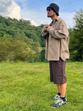 「アイテム（シャツ/ブラウス）」を使った、Yudaiさん（メンズ・182cm）の夏コーディネート