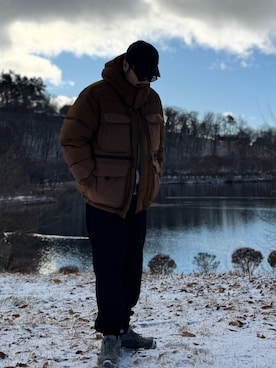 「アイテム（その他アウター）」を使った、Yudaiさん（メンズ・182cm・30代）の冬コーディネート